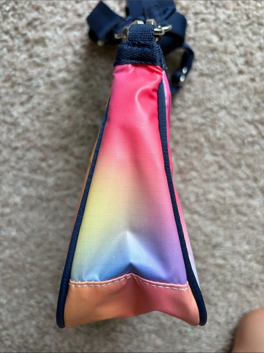 NWT Lesportsac Small Convertible Hobo Multi Gradient Shine